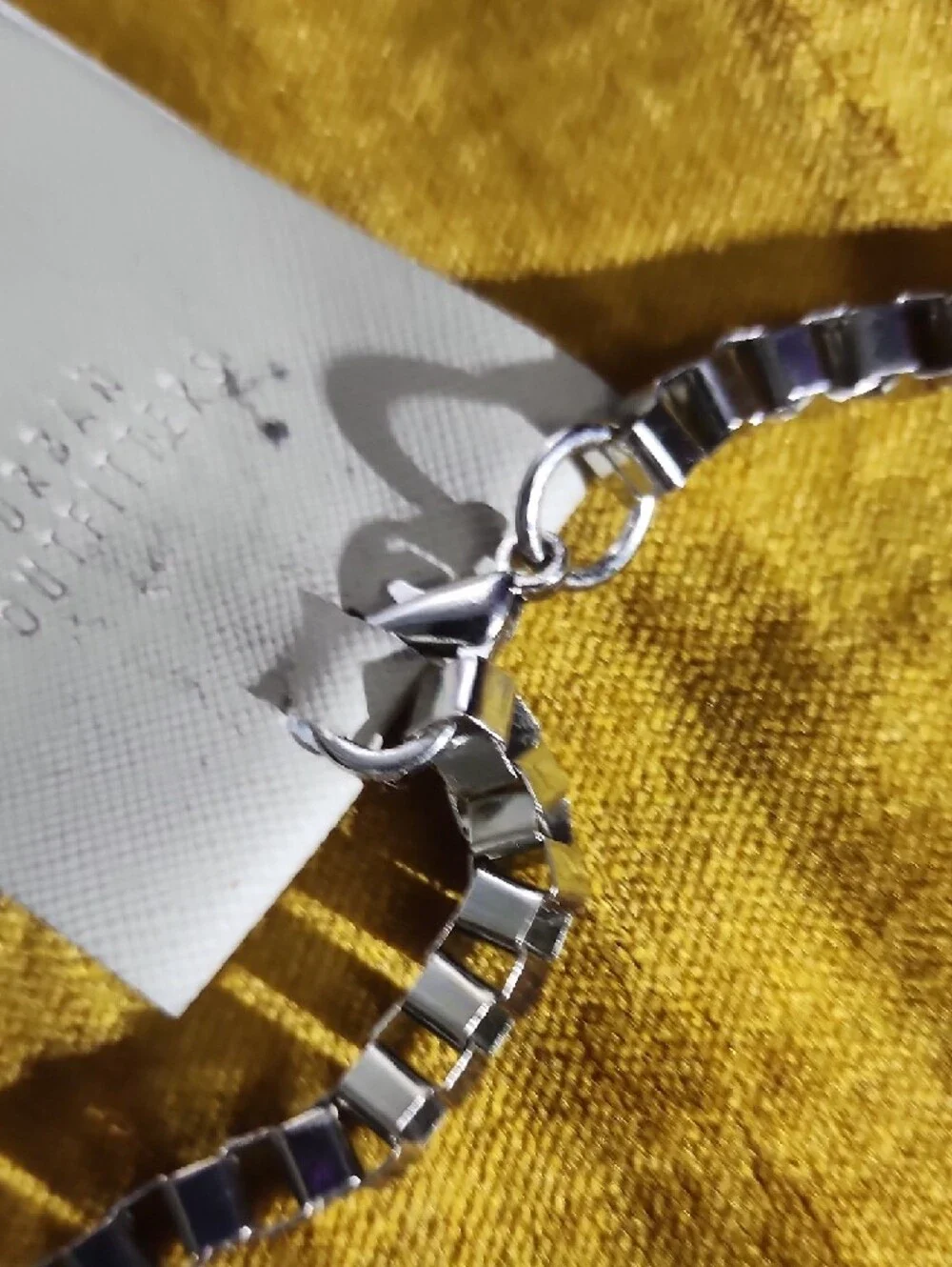 Urban Outfitters Silver Box-Link Belt With Tassle Charms